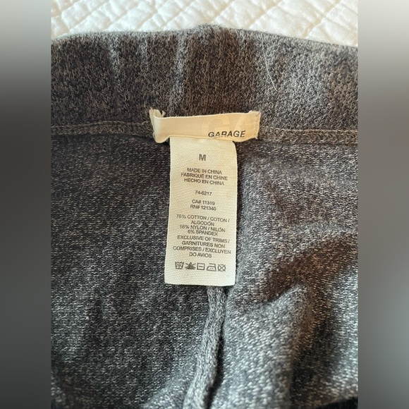 Women’s Garage Thick Grey Winter Leggings with Sock Ankle Cuff - Picture 5 of 7